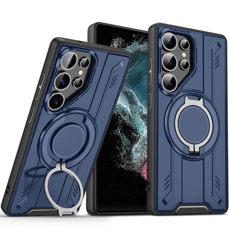 Rotating Ring Holder Magnetic MagSafe Phone Case, For Samsung Galaxy S23 5G, For Samsung Galaxy S22 Ultra 5G, For Samsung Galaxy S22+ 5G, For Samsung Galaxy S22 5G