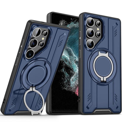 Rotating Ring Holder Magnetic MagSafe Phone Case, For Samsung Galaxy S23 5G, For Samsung Galaxy S22 Ultra 5G, For Samsung Galaxy S22+ 5G, For Samsung Galaxy S22 5G