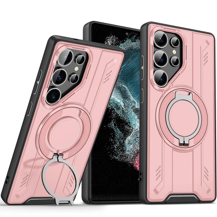 Rotating Ring Holder Magnetic MagSafe Phone Case, For Samsung Galaxy S23 5G, For Samsung Galaxy S22 Ultra 5G, For Samsung Galaxy S22+ 5G, For Samsung Galaxy S22 5G