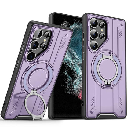 Rotating Ring Holder Magnetic MagSafe Phone Case, For Samsung Galaxy S23 5G, For Samsung Galaxy S22 Ultra 5G, For Samsung Galaxy S22+ 5G, For Samsung Galaxy S22 5G