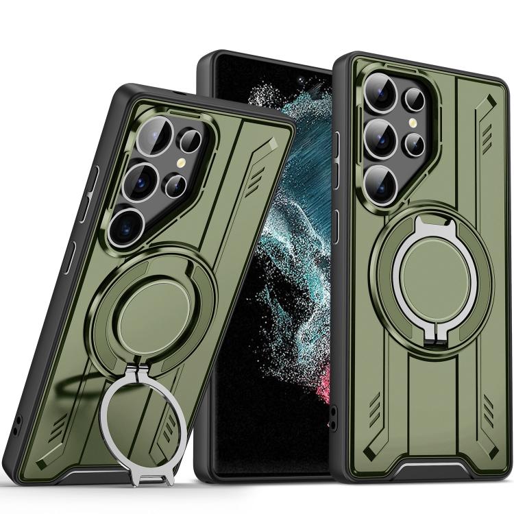 Rotating Ring Holder Magnetic MagSafe Phone Case, For Samsung Galaxy S23 5G, For Samsung Galaxy S22 Ultra 5G, For Samsung Galaxy S22+ 5G, For Samsung Galaxy S22 5G