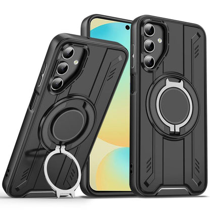 Rotating Ring Holder Magnetic MagSafe Phone Case, For Samsung Galaxy S25 / S24 5G, For Samsung Galaxy S25+ / S24+ 5G, For Samsung Galaxy S25 Ultra 5G, For Samsung Galaxy S24 FE 5G