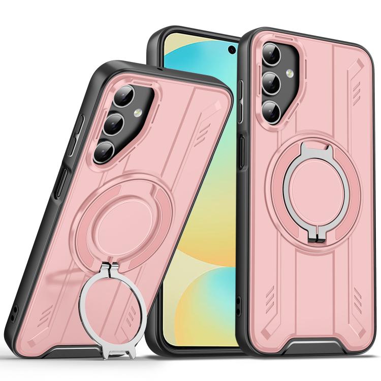 Rotating Ring Holder Magnetic MagSafe Phone Case, For Samsung Galaxy S25 / S24 5G, For Samsung Galaxy S25+ / S24+ 5G, For Samsung Galaxy S25 Ultra 5G, For Samsung Galaxy S24 FE 5G