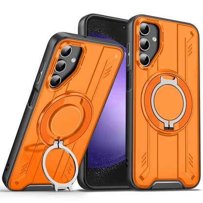 Rotating Ring Holder Magnetic MagSafe Phone Case, For Samsung Galaxy S24 Ultra 5G, For Samsung Galaxy S23 FE 5G, For Samsung Galaxy S23 Ultra 5G, For Samsung Galaxy S23+ 5G