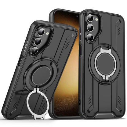 Rotating Ring Holder Magnetic MagSafe Phone Case, For Samsung Galaxy S24 Ultra 5G, For Samsung Galaxy S23 FE 5G, For Samsung Galaxy S23 Ultra 5G, For Samsung Galaxy S23+ 5G