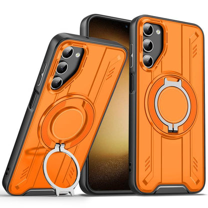 Rotating Ring Holder Magnetic MagSafe Phone Case, For Samsung Galaxy S24 Ultra 5G, For Samsung Galaxy S23 FE 5G, For Samsung Galaxy S23 Ultra 5G, For Samsung Galaxy S23+ 5G