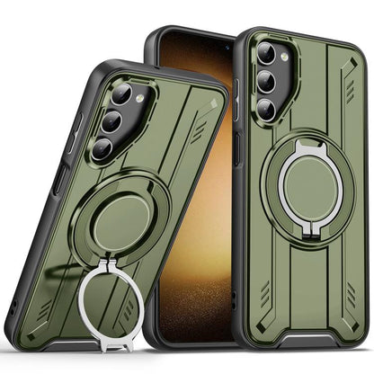 Rotating Ring Holder Magnetic MagSafe Phone Case, For Samsung Galaxy S24 Ultra 5G, For Samsung Galaxy S23 FE 5G, For Samsung Galaxy S23 Ultra 5G, For Samsung Galaxy S23+ 5G