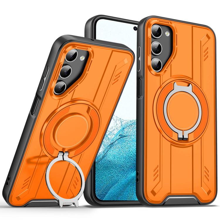 Rotating Ring Holder Magnetic MagSafe Phone Case, For Samsung Galaxy S23 5G, For Samsung Galaxy S22 Ultra 5G, For Samsung Galaxy S22+ 5G, For Samsung Galaxy S22 5G