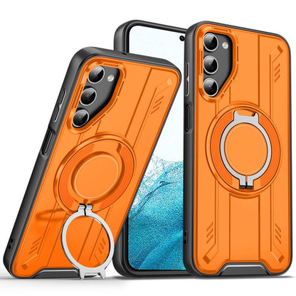Rotating Ring Holder Magnetic MagSafe Phone Case, For Samsung Galaxy S23 5G, For Samsung Galaxy S22 Ultra 5G, For Samsung Galaxy S22+ 5G, For Samsung Galaxy S22 5G