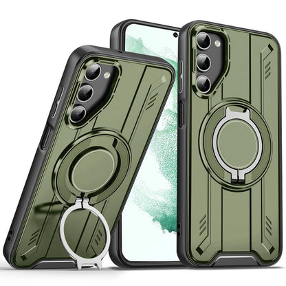 Rotating Ring Holder Magnetic MagSafe Phone Case, For Samsung Galaxy S23 5G, For Samsung Galaxy S22 Ultra 5G, For Samsung Galaxy S22+ 5G, For Samsung Galaxy S22 5G