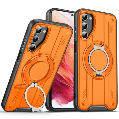 Rotating Ring Holder Magnetic MagSafe Phone Case, For Samsung Galaxy S21 5G, For Samsung Galaxy S21+ 5G, For Samsung Galaxy S21 Ultra 5G