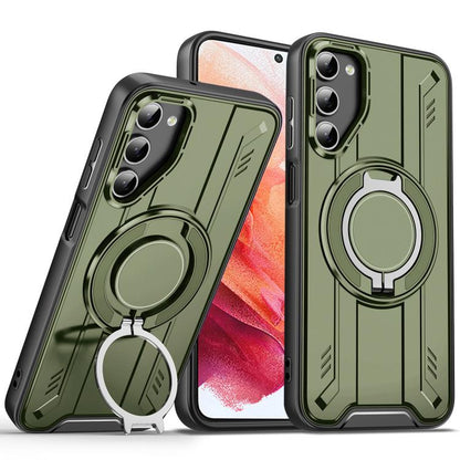 Rotating Ring Holder Magnetic MagSafe Phone Case, For Samsung Galaxy S21 5G, For Samsung Galaxy S21+ 5G, For Samsung Galaxy S21 Ultra 5G