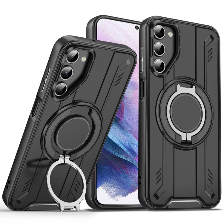 Rotating Ring Holder Magnetic MagSafe Phone Case, For Samsung Galaxy S21 5G, For Samsung Galaxy S21+ 5G, For Samsung Galaxy S21 Ultra 5G