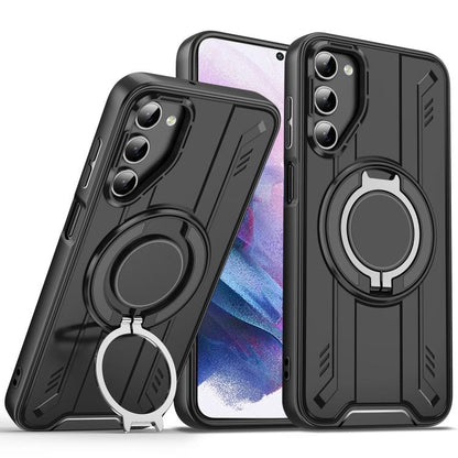 Rotating Ring Holder Magnetic MagSafe Phone Case, For Samsung Galaxy S21 5G, For Samsung Galaxy S21+ 5G, For Samsung Galaxy S21 Ultra 5G