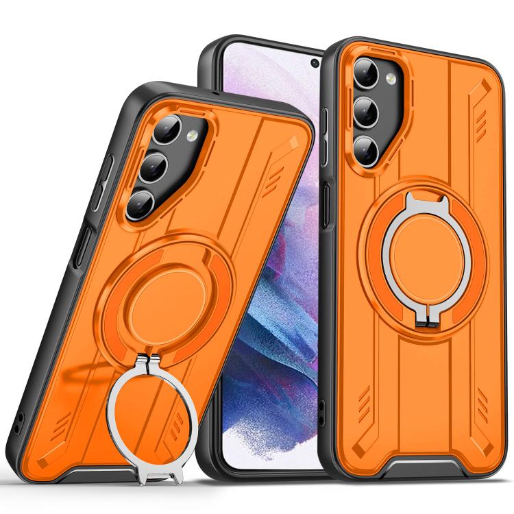 Rotating Ring Holder Magnetic MagSafe Phone Case, For Samsung Galaxy S21 5G, For Samsung Galaxy S21+ 5G, For Samsung Galaxy S21 Ultra 5G