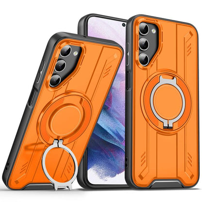 Rotating Ring Holder Magnetic MagSafe Phone Case, For Samsung Galaxy S21 5G, For Samsung Galaxy S21+ 5G, For Samsung Galaxy S21 Ultra 5G