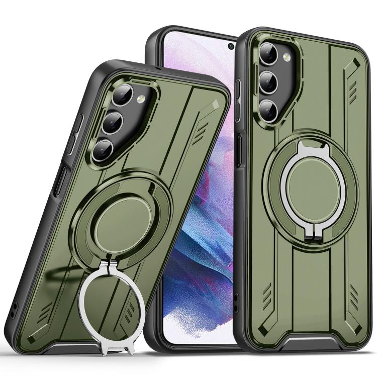 Rotating Ring Holder Magnetic MagSafe Phone Case, For Samsung Galaxy S21 5G, For Samsung Galaxy S21+ 5G, For Samsung Galaxy S21 Ultra 5G