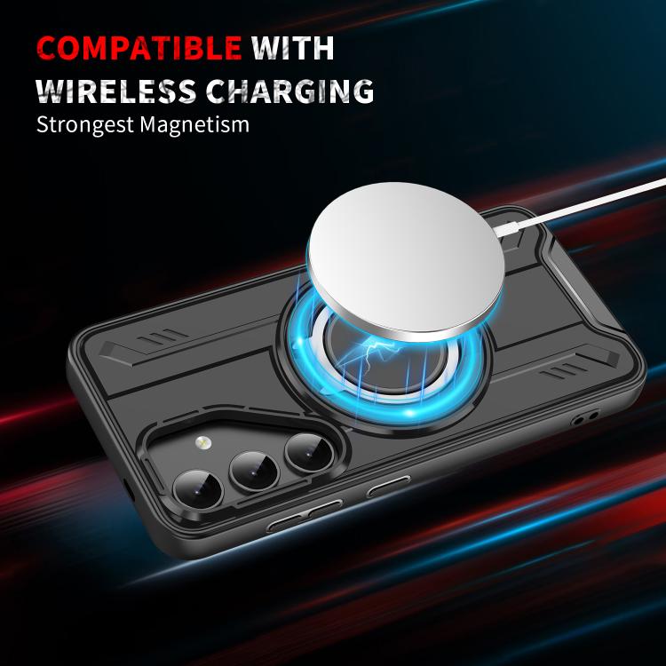 Rotating Ring Holder Magnetic MagSafe Phone Case, For Samsung Galaxy S25 / S24 5G, For Samsung Galaxy S25+ / S24+ 5G, For Samsung Galaxy S25 Ultra 5G, For Samsung Galaxy S24 FE 5G