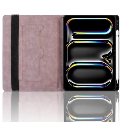 Rhombus Embossed Leather Smart Tablet Case