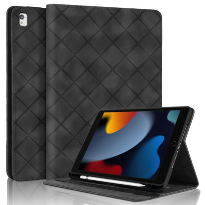 Rhombus Embossed Leather Smart Tablet Case, For iPad Air 13 2025 / 2024 / Pro 12.9, For iPad mini 6 / mini 2024, For iPad 10.2 2021 / Air 10.5, For iPad mini 5 / 4 / 3 / 2 / 1