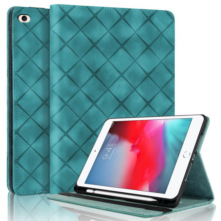 Rhombus Embossed Leather Smart Tablet Case, For iPad Air 13 2025 / 2024 / Pro 12.9, For iPad mini 6 / mini 2024, For iPad 10.2 2021 / Air 10.5, For iPad mini 5 / 4 / 3 / 2 / 1