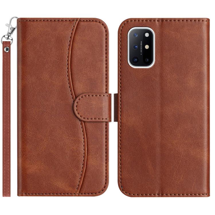 Dual-Folded S-shape Leather Phone Case, For OnePlus 13, For OnePlus 8T