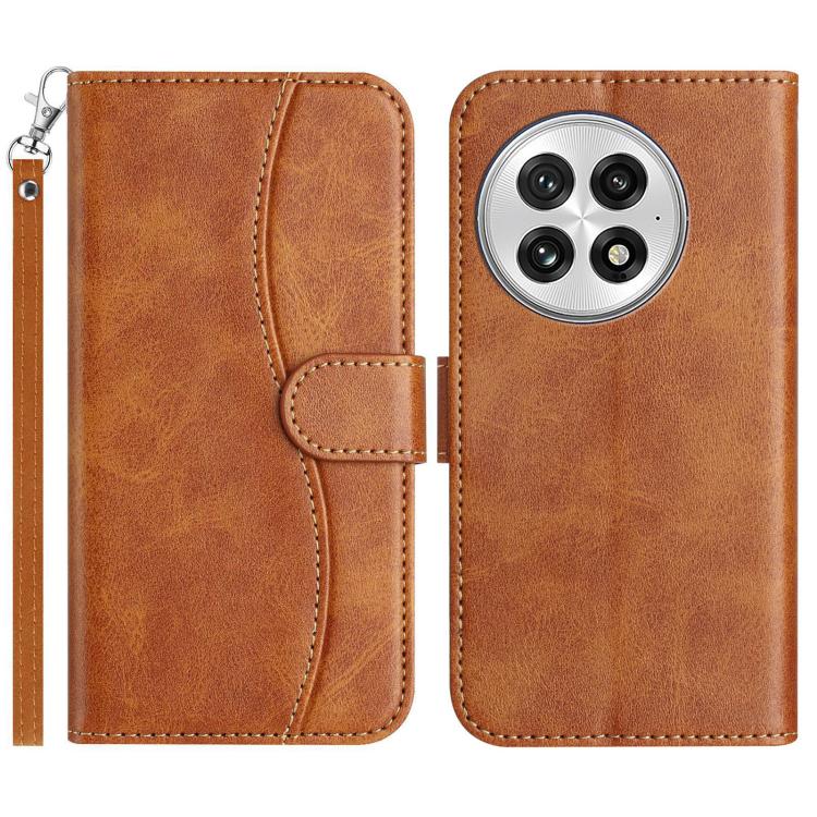 Dual-Folded S-shape Leather Phone Case, For OnePlus 13, For OnePlus 8T