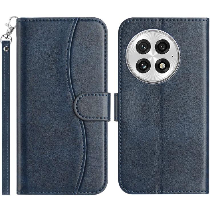 Dual-Folded S-shape Leather Phone Case, For OnePlus 13, For OnePlus 8T