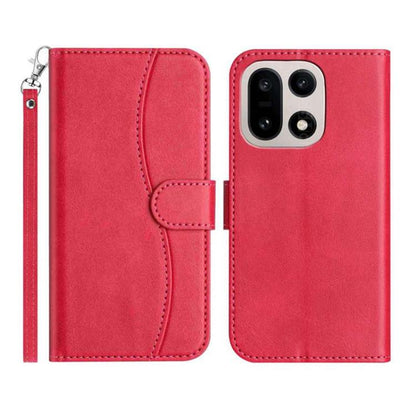 Dual-Folded S-shape Leather Phone Case, For OnePlus Ace 6, For OnePlus 15, For OnePlus Nord 5, For OnePlus Nord CE5