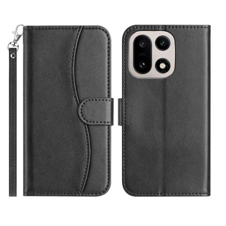 Dual-Folded S-shape Leather Phone Case, For OnePlus Ace 6, For OnePlus 15, For OnePlus Nord 5, For OnePlus Nord CE5