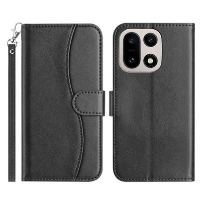 Dual-Folded S-shape Leather Phone Case, For OnePlus Ace 6, For OnePlus 15, For OnePlus Nord 5, For OnePlus Nord CE5