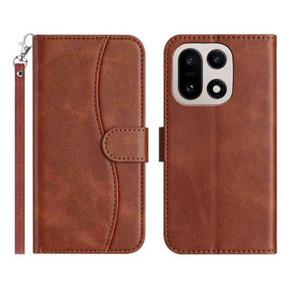 Dual-Folded S-shape Leather Phone Case, For OnePlus Ace 6, For OnePlus 15, For OnePlus Nord 5, For OnePlus Nord CE5
