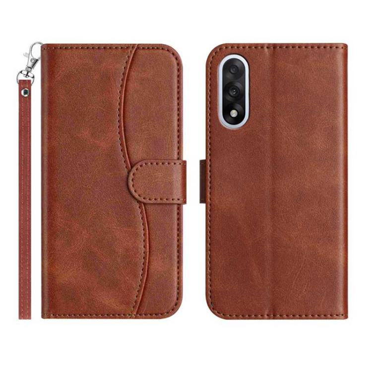 Dual-Folded S-shape Leather Phone Case, For OnePlus Ace 6, For OnePlus 15, For OnePlus Nord 5, For OnePlus Nord CE5