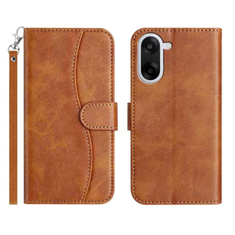 Dual-Folded S-shape Leather Phone Case, For OnePlus Ace 6, For OnePlus 15, For OnePlus Nord 5, For OnePlus Nord CE5