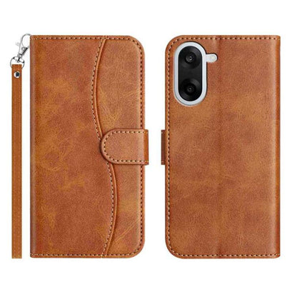 Dual-Folded S-shape Leather Phone Case, For OnePlus Ace 6, For OnePlus 15, For OnePlus Nord 5, For OnePlus Nord CE5