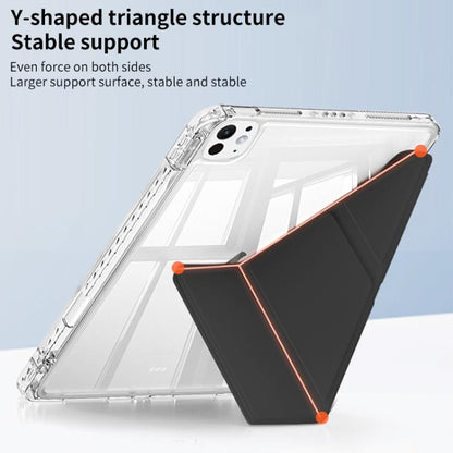 ZGA Genre Series Y-Fold Leather Tablet Case with Pen Slot, For iPad 10.2 2021 / Air 10.5