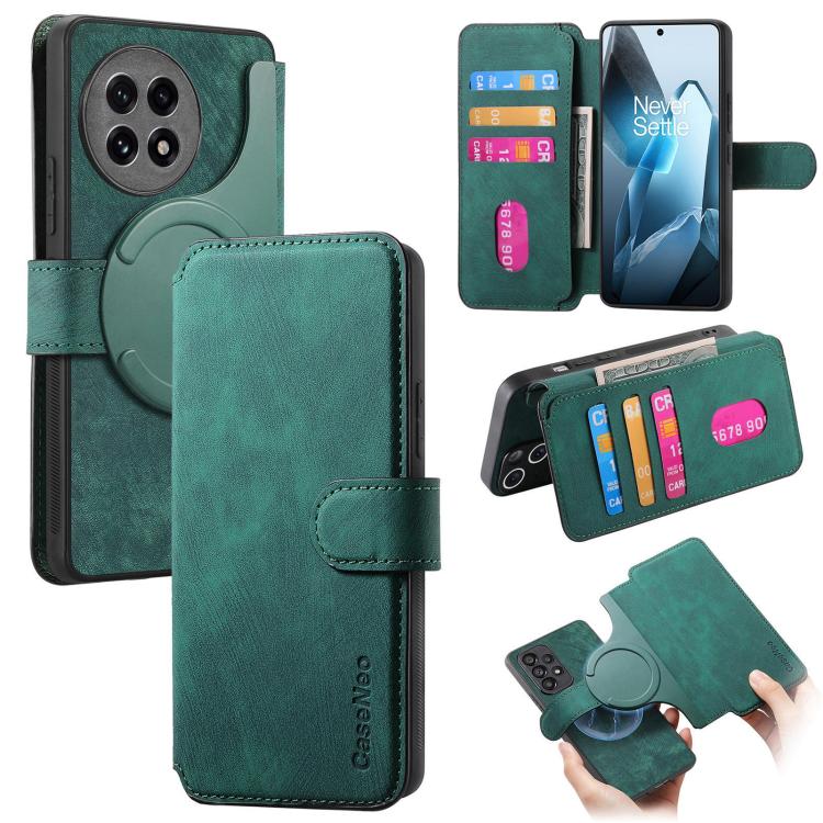 CaseNeo MagSafe RFID Anti-theft Retro Leather Phone Case, For OnePlus 15T, For OnePlus Ace 6 / 6T, For OnePlus 15, For OnePlus Ace 5
