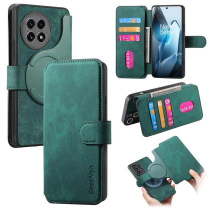 CaseNeo MagSafe RFID Anti-theft Retro Leather Phone Case, For OnePlus 15T, For OnePlus Ace 6 / 6T, For OnePlus 15, For OnePlus Ace 5