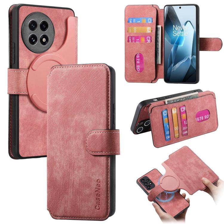 CaseNeo MagSafe RFID Anti-theft Retro Leather Phone Case, For OnePlus 15T, For OnePlus Ace 6 / 6T, For OnePlus 15, For OnePlus Ace 5