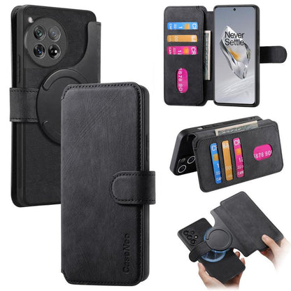 CaseNeo MagSafe RFID Anti-theft Retro Leather Phone Case, For OnePlus 13, For OnePlus 12