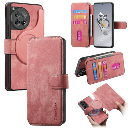 CaseNeo MagSafe RFID Anti-theft Retro Leather Phone Case, For OnePlus 13, For OnePlus 12