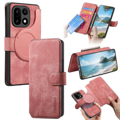 CaseNeo MagSafe RFID Anti-theft Retro Leather Phone Case, For OnePlus 15T, For OnePlus Ace 6 / 6T, For OnePlus 15, For OnePlus Ace 5