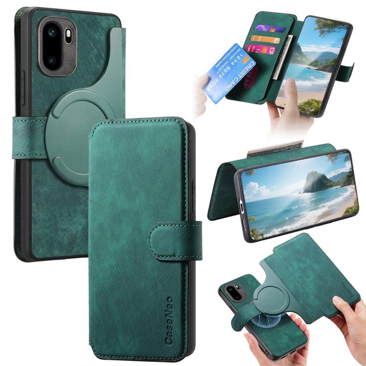 CaseNeo MagSafe RFID Anti-theft Retro Leather Phone Case, For OnePlus 15T, For OnePlus Ace 6 / 6T, For OnePlus 15, For OnePlus Ace 5