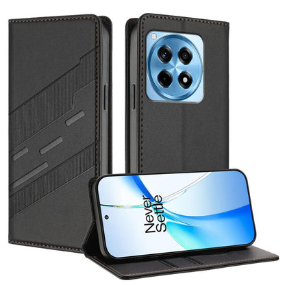 Embossed Multi-functional Wallet Retro Leather Phone Case, For OnePlus 12R, For OnePlus 12, For OnePlus Nord CE3