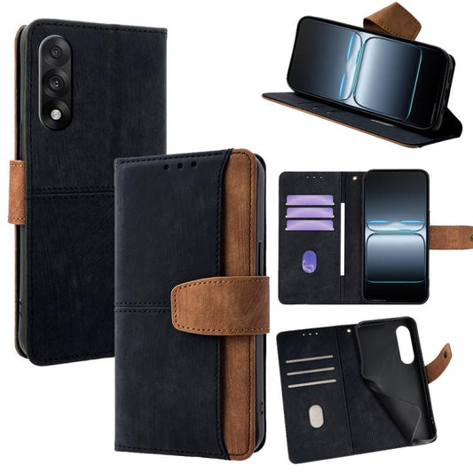 Color Stitching Skin Feel Leather RFID Blocking Phone Case, For OnePlus Ace 5 Ultra / Nord 5, For OnePlus Ace 5 5G Racing, For OnePlus Ace 5 / 5 Pro, For OnePlus 13