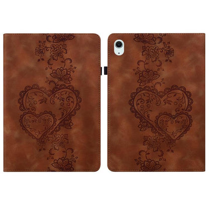 Love Hearts Embossed Leather Smart Tablet Case, For iPad Air 13 2025 / 2024 / Pro 12.9, For iPad mini 6 / mini 2024, For iPad 10.2 2021 / Air 10.5, For iPad mini 5 / 4 / 3 / 2 / 1