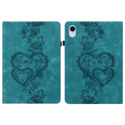 Love Hearts Embossed Leather Smart Tablet Case, For iPad Air 13 2025 / 2024 / Pro 12.9, For iPad mini 6 / mini 2024, For iPad 10.2 2021 / Air 10.5, For iPad mini 5 / 4 / 3 / 2 / 1