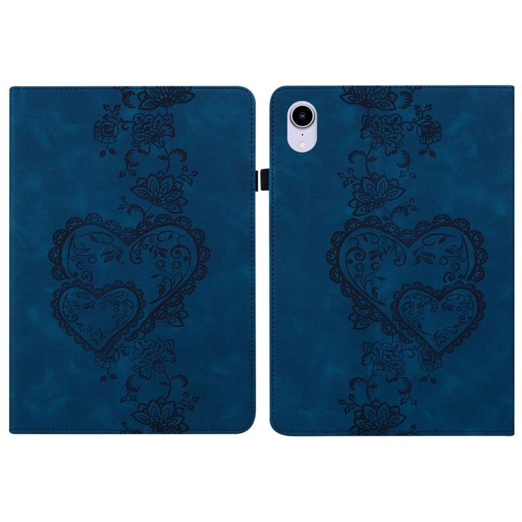 Love Hearts Embossed Leather Smart Tablet Case, For iPad Air 13 2025 / 2024 / Pro 12.9, For iPad mini 6 / mini 2024, For iPad 10.2 2021 / Air 10.5, For iPad mini 5 / 4 / 3 / 2 / 1