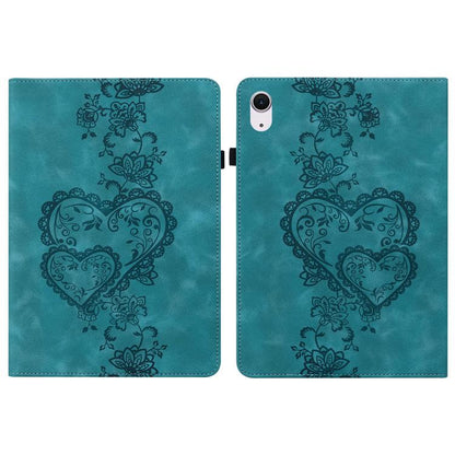Love Hearts Embossed Leather Smart Tablet Case, For iPad Air 13 2025 / 2024 / Pro 12.9, For iPad mini 6 / mini 2024, For iPad 10.2 2021 / Air 10.5, For iPad mini 5 / 4 / 3 / 2 / 1