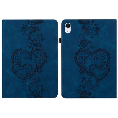 Love Hearts Embossed Leather Smart Tablet Case, For iPad Air 13 2025 / 2024 / Pro 12.9, For iPad mini 6 / mini 2024, For iPad 10.2 2021 / Air 10.5, For iPad mini 5 / 4 / 3 / 2 / 1